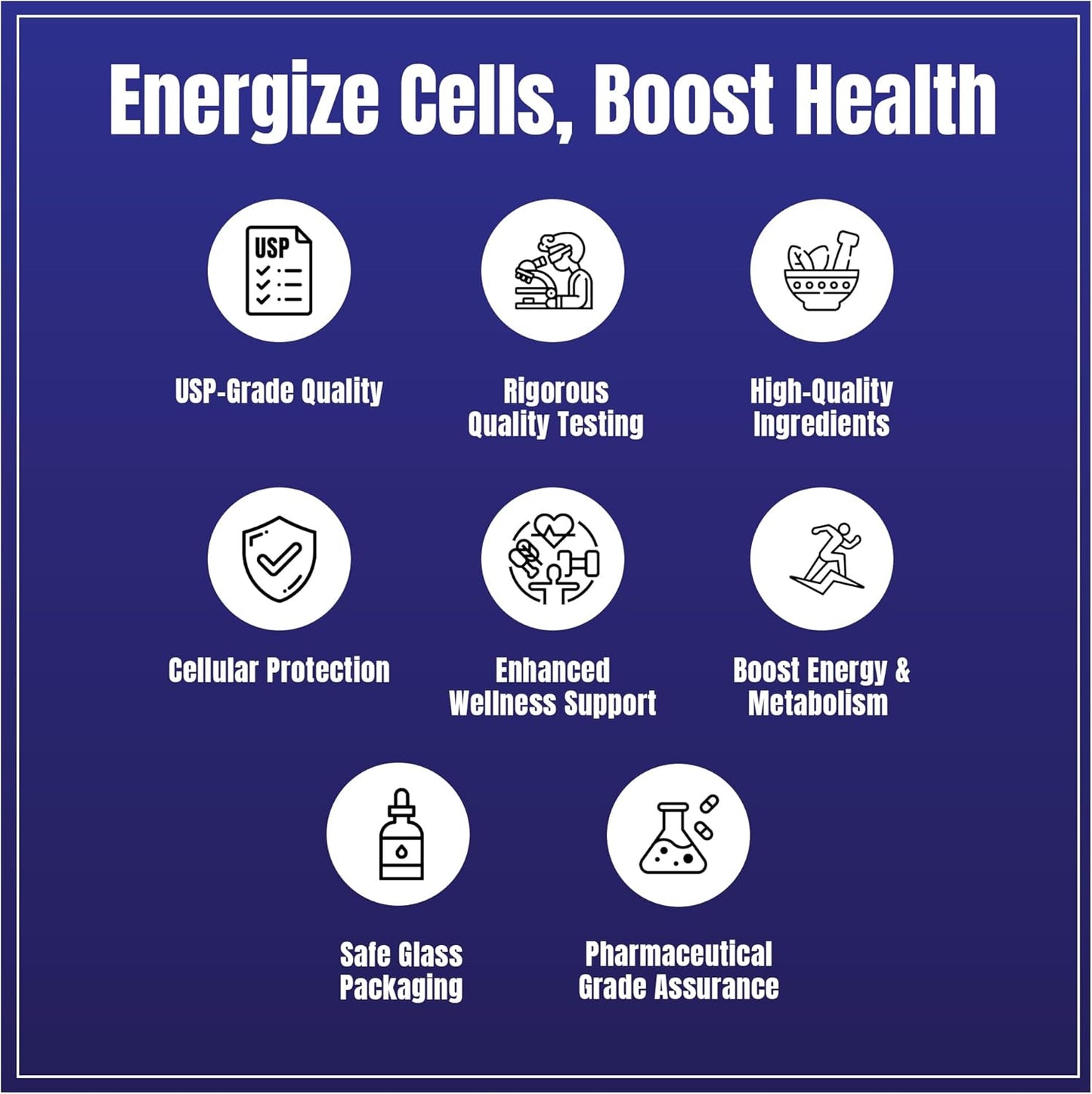 Methylene Blue Pharmaceutical Grade 99.99% with Dropper, Health Dietary Supplement for Humans, No Formaldehyde, Made in USA (1% 50ml Bottle)