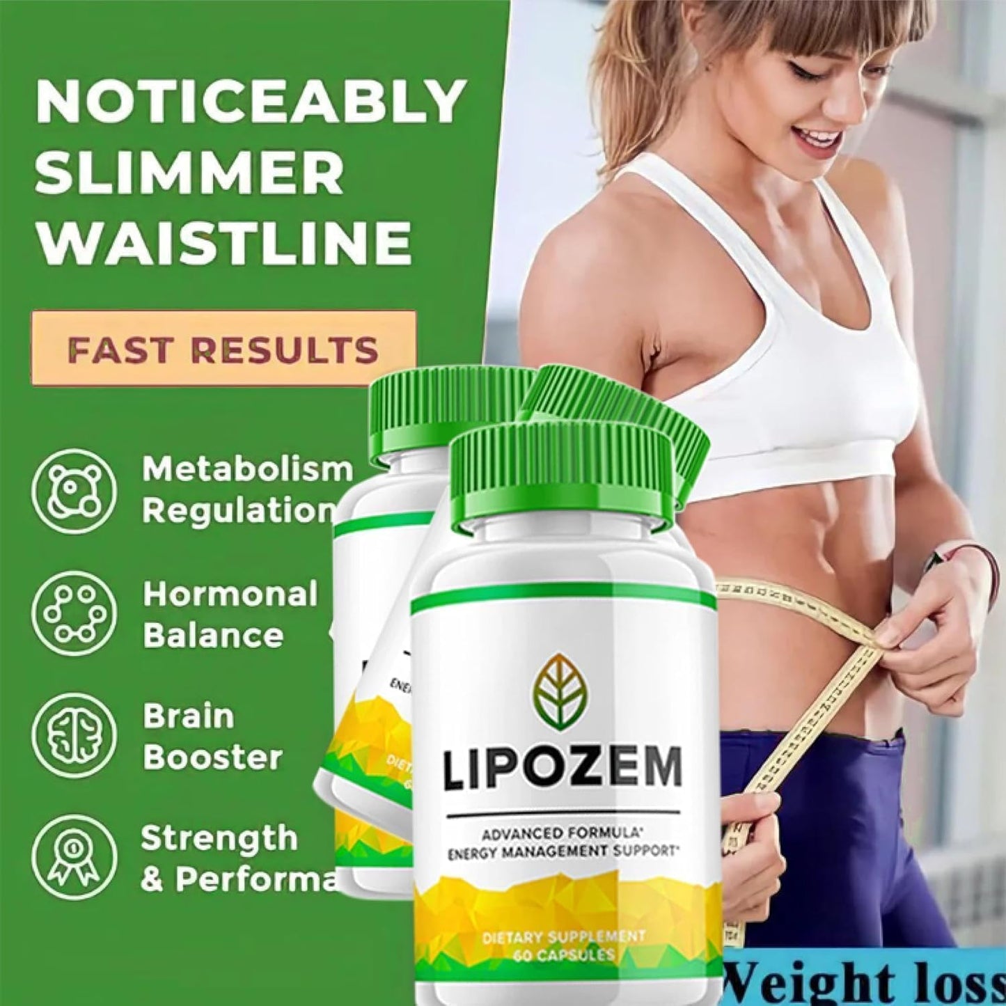 Lipo-zem Capsules - Lipo-zem Advanced Formula Supplement - Lypo-zem Natural Ingredients Reviews - 60 Capsules (XX)